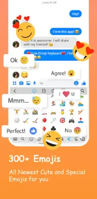 Emoji Keyboard Fonts, Emojis android App screenshot 1